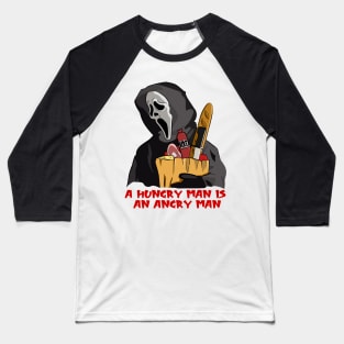 Hungry Angry Man Baseball T-Shirt